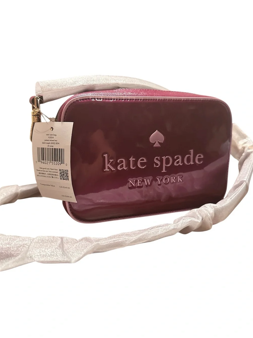 kate spade Mini Camera Crossbody in Raspberry. NWT